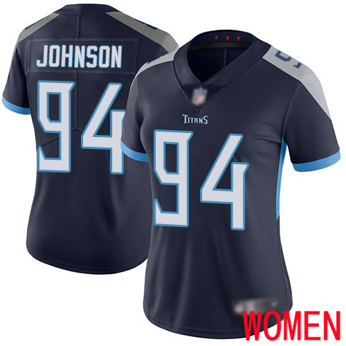 Tennessee Titans Limited Navy Blue Women Austin Johnson Home Jersey NFL Football #94 Vapor Untouchable->tennessee titans->NFL Jersey